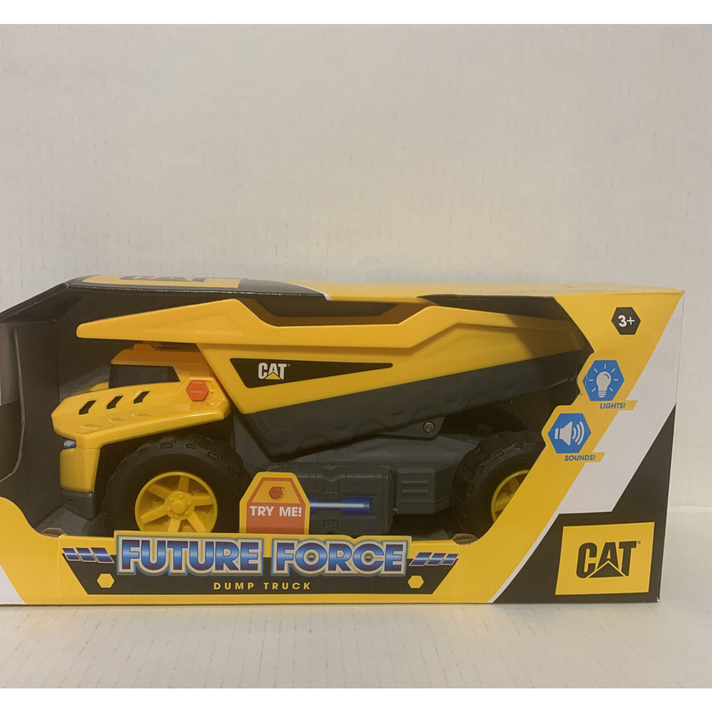 CAT Construction Future Force 11" Dump Truck Toy Lights Sounds Christmas Gift